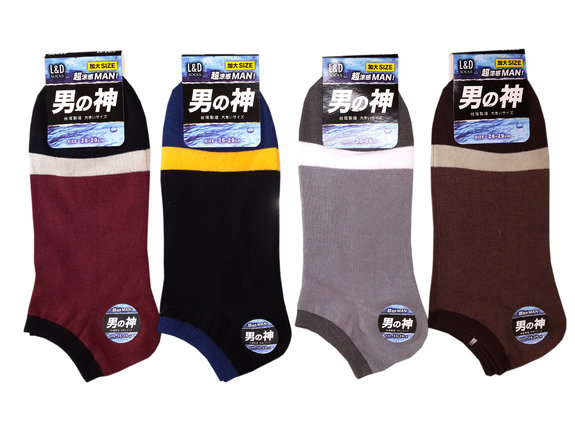 男神涼感船形襪-2色板MAN125