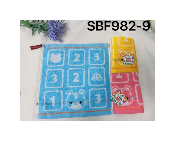 可愛小方巾-數字 SBF982-9