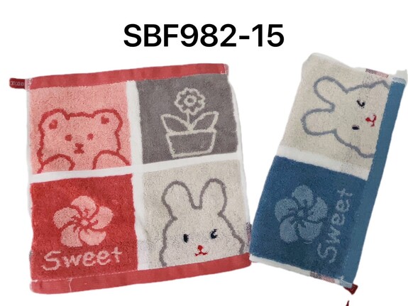 可愛小方巾----兔子 SBF982-15